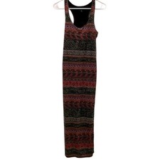 Maxi Dress Racerback Cutout Bohemian Print Sleeveless Casual Dress