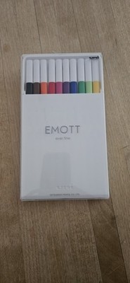 Uni Emott Ever Fine Pen 0.4mm - 10 Pen Set NEW IN BOX
