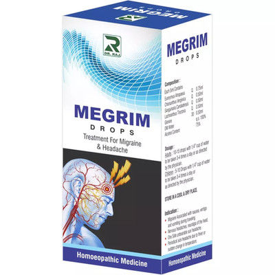 Dr Raj Homeopathic Megrim Drops (30ml)