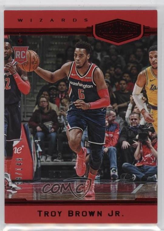 2018 Panini Chronicles Plates and Red 84/149 Troy Brown Jr Rookie Patch RC 0nr3
