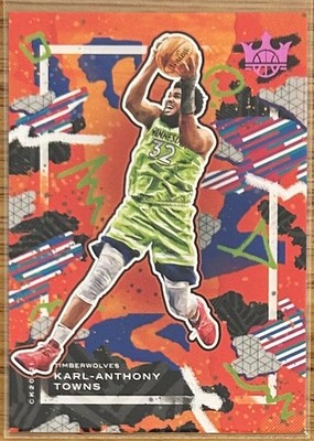 2020-21 KARL-ANTHONY TOWNS COURT KINGS PINK PARALLEL JERSEY NUMBER 32/99!