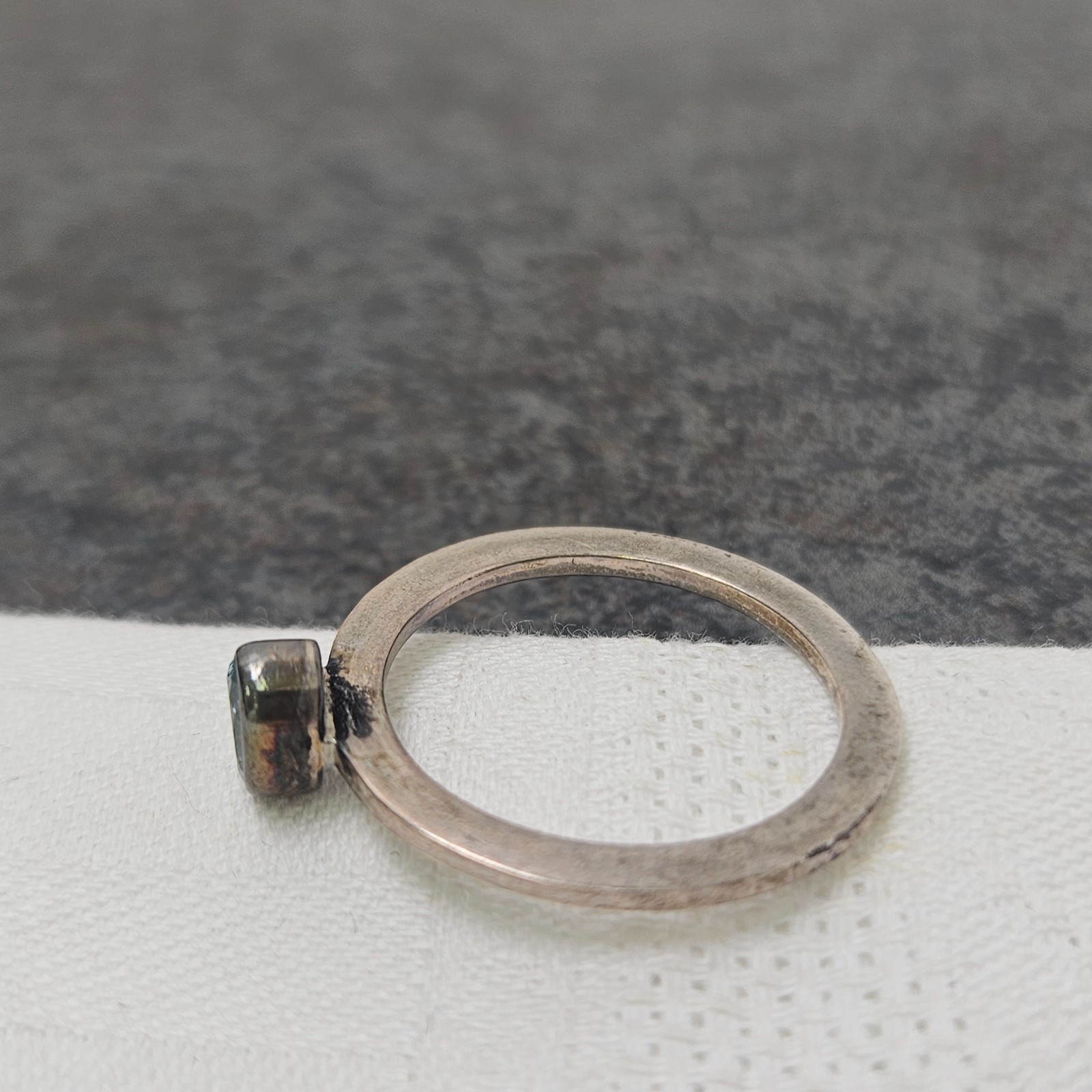 Vintage Sterling Silver 925 Stackable Ring Band O… - image 5