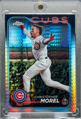 CHRISTOPHER MOREL RARE HYPER REFRACTOR CHROME INVESTMENT CARD CUBS MINT