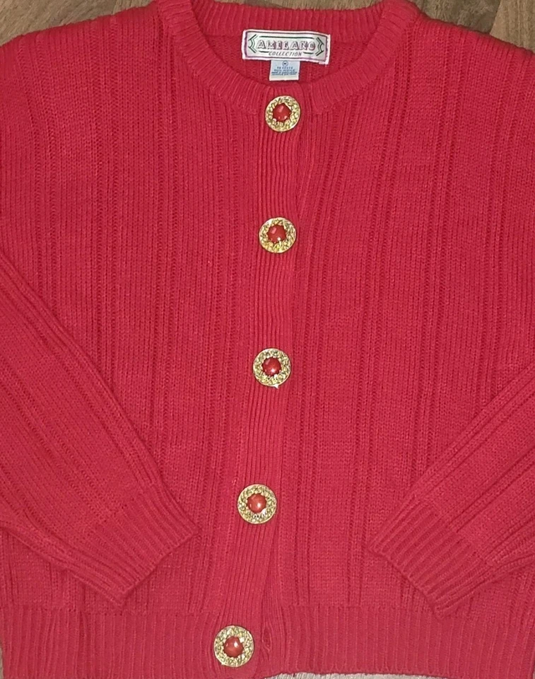 Vintage Women's Size Medium Sweater Skirt Set Shoulder Pads 80's 90's - Image 4 of 4