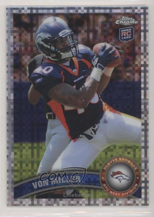 2011 Topps Chrome X-Fractor Von Miller #212 Rookie RC 04vm
