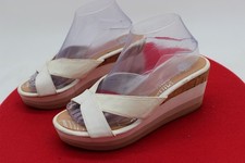 Yellow Box Alexina Sandals White/Tan Size 9M Box Flip Flop Strappy Dressy