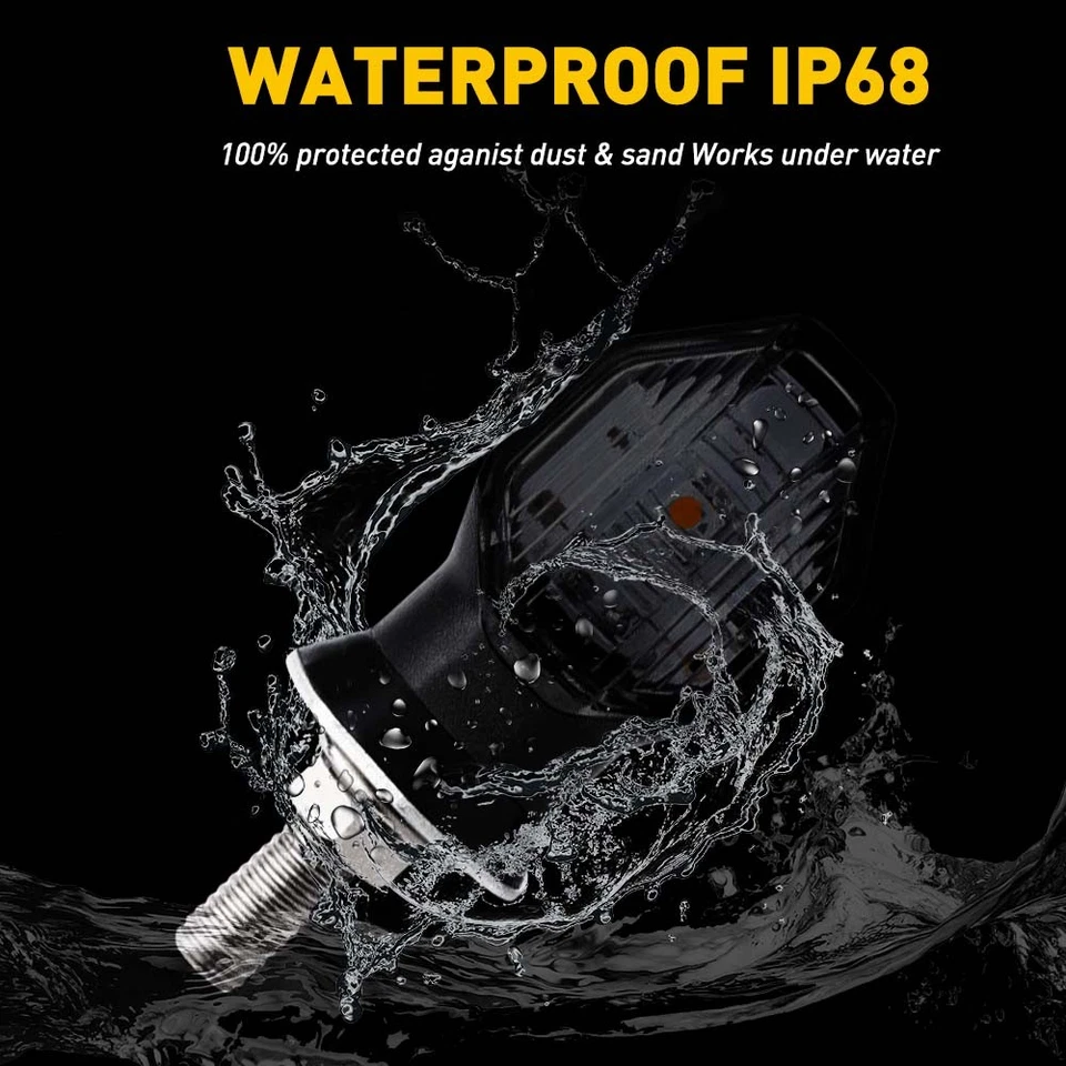 Luz de giro de señal LED ámbar para motocicleta para Kawasaki KDX200 KDX220R KDX50 KLR650 Foto 4 de 4