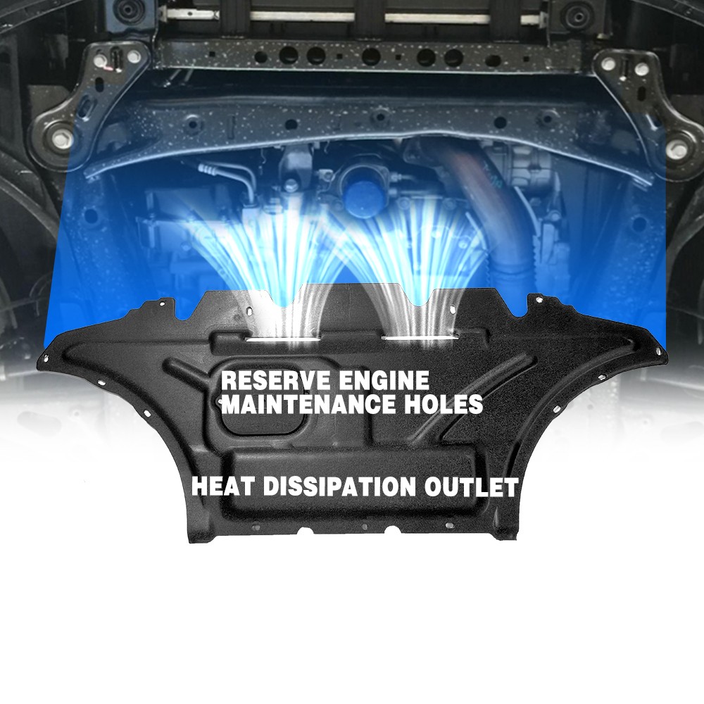 2Pcs Engine Splash Guard For Audi A5 S5 2009-17 Under Engine Shield Cover Board