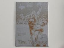 Tim Thomas 1997-98 Topps Stadium Club Printing Plate 1/1 Black 76ers NBA