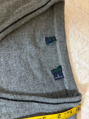 Vintage 80s Carmel Golf Embroidered Grey Sweater USA Made Men’s Large - 第 13/16 張圖片