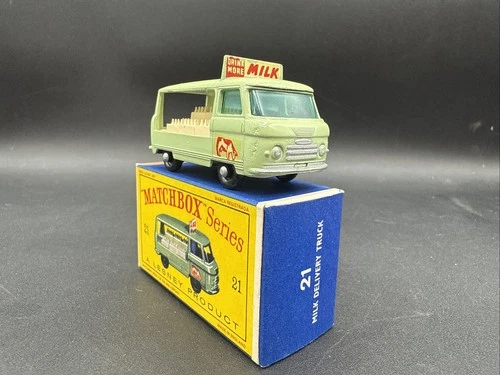 Vintage Lesney Matchbox #21 MILK DELIVERY TRUCK Original Box COMPLETE