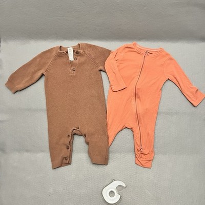 H&M Organic Cotton Knit Romper & Cloud Island Sleeper Bundle | Size 4-6M | Boho