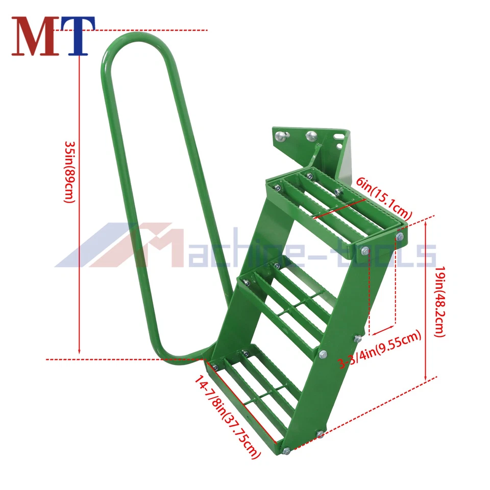 Fit For John Deere Tractor 4050 4240 4430 4630 4440 Left Handrail Stair Step Kit - Image 3 of 4