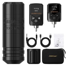 Ambition Torped 32 Brushless Motor 4.0-4.5-5.0mm Rotary Tattoo Pen Dual Battery