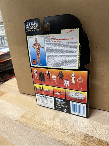 Kenner Star Wars The Power Of The Force C-3PO Realistic Metalized Body Box 254 - Picture 7 of 8