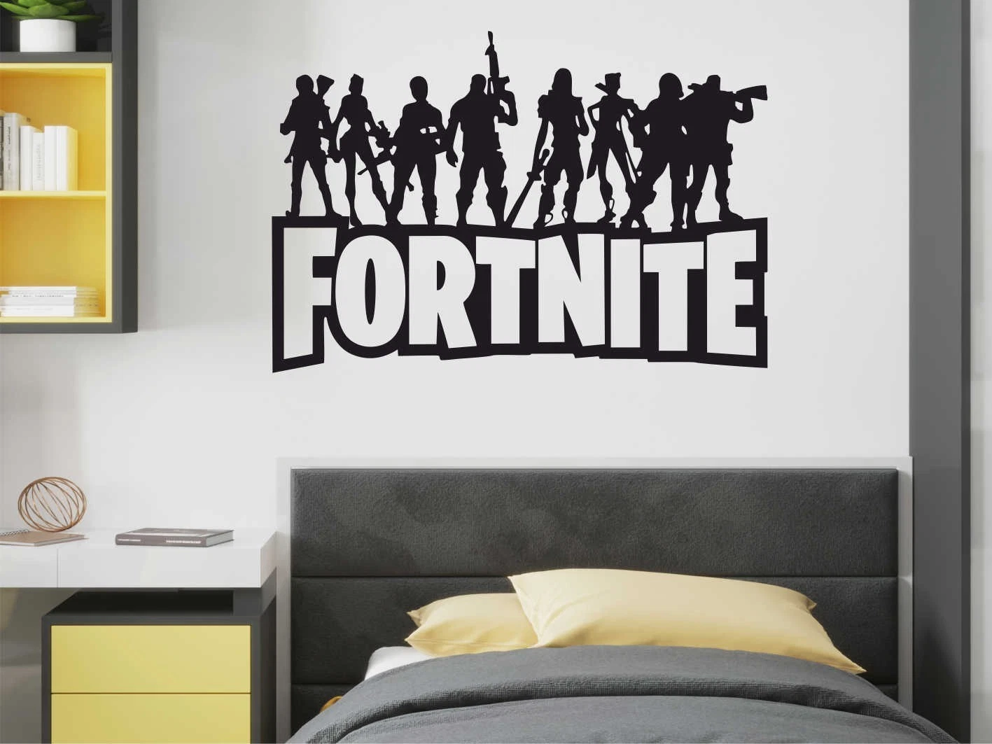 Fortnite  Wall Stickers Dancing Men Gamer Gaming Quote Home Decor Art Decal Kids - Picture 1 of 12