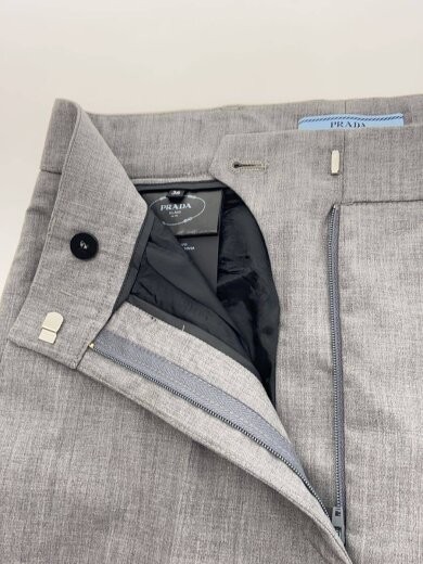 PRADA 24AW Techno Stretch Pants Jeans Size 36 Wool Gray DNA91G thumbnail 3