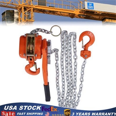 1650LBS 3/4 Ton 10ft Lever Block Chain Hoist Ratchet Type Come Along Puller !.