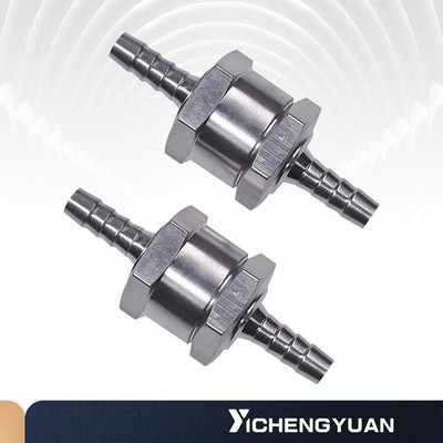 2 x 6MM Non-Return One Way 1/4 Inch Air Fuel Oil Check Valve Diesel Gas.