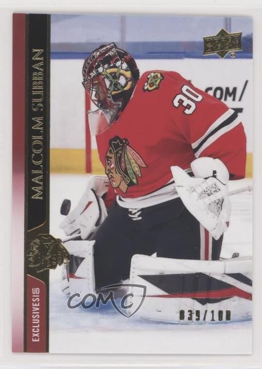 2020-21 Upper Deck UD Exclusives 39/100 Malcolm Subban #296 0gn4