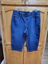 NWT Stretch Pull-On Capris By Time Tru Sz 14 Lrg.