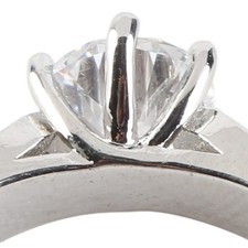 1 Carat Elegant Moissanite Ring For Party Date Birthdays