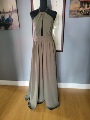 Miss Avenue Olive Green Maxi Dress 