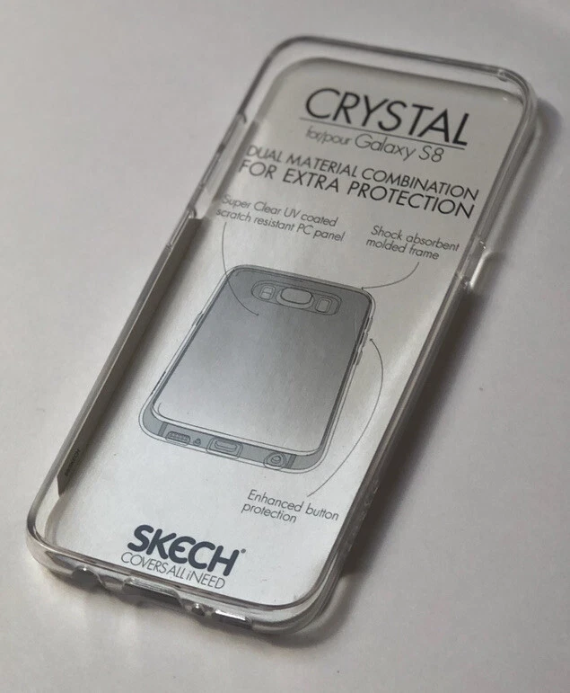 Capa protetora transparente cristal Skech para Samsung Galaxy S8 amortecedor - Imagem 3 de 4