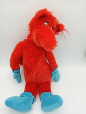 Kohls Cares Dr. Seuss Fox in Socks Red with Blue Hands/Feet 19" Plush Toy GUC