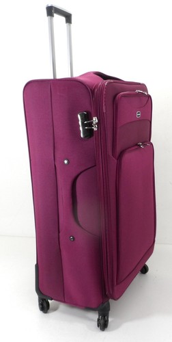 4W Large Suitcase & Medium Cabin Luggage Lightweight Suitcases Expandable Travel - Picture 24 of 30