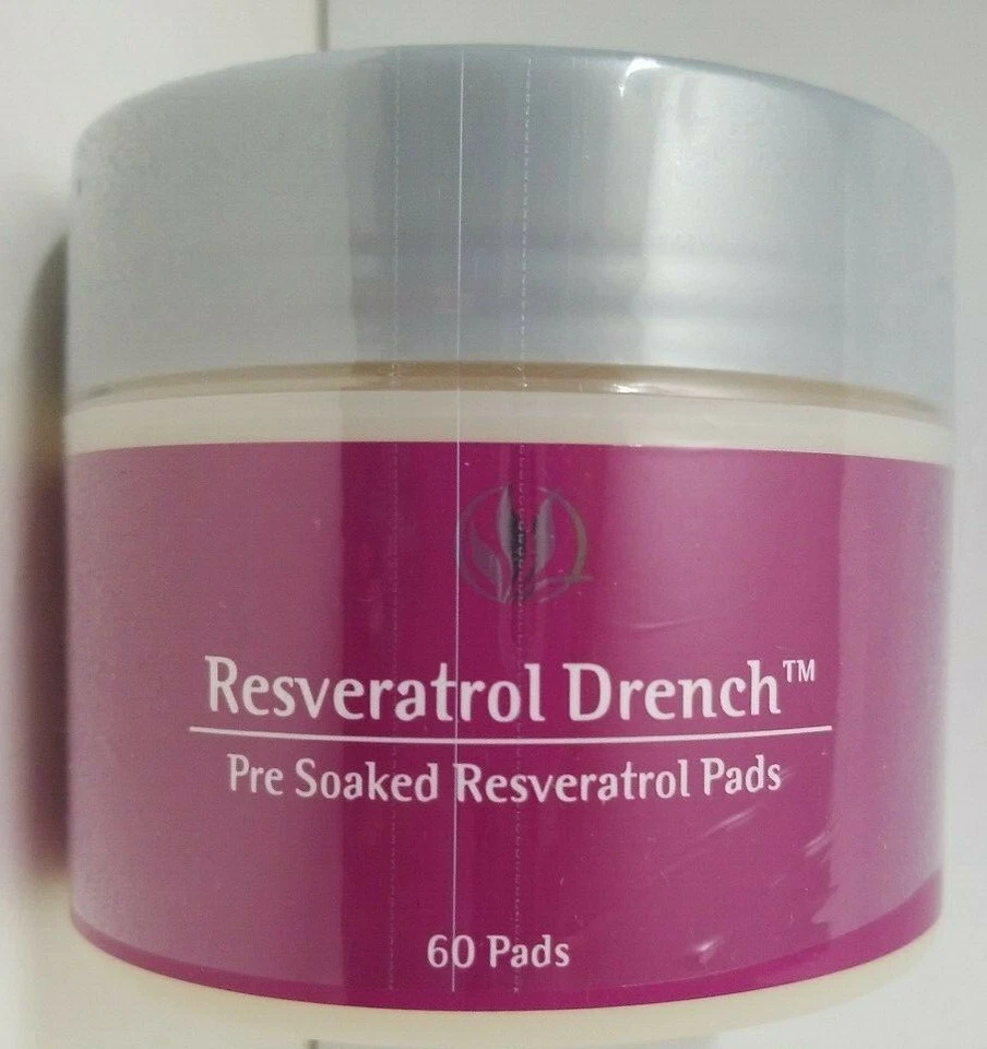 CUIDADO SERIO DE LA PIEL Resveratrol Drench Pre Remojado Resveratrol Almohadillas 60 ALMOHADILLAS SELLADAS Foto 4 de 4