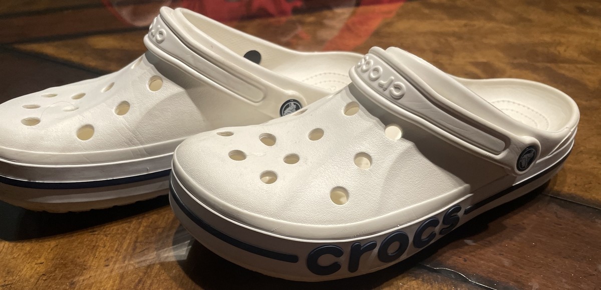 Unisex White Crocs Baya Clog Sandals Comfort Men