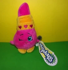 Shopkins Lippy Lips Lipstick 9" Plush Stuffed Toy Moose Enterprises / Fiesta