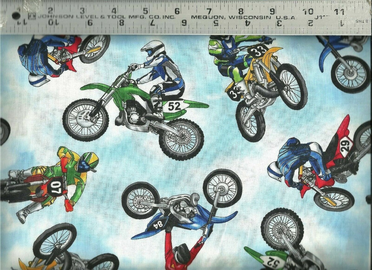 Motocross Print Pattern Quilt
