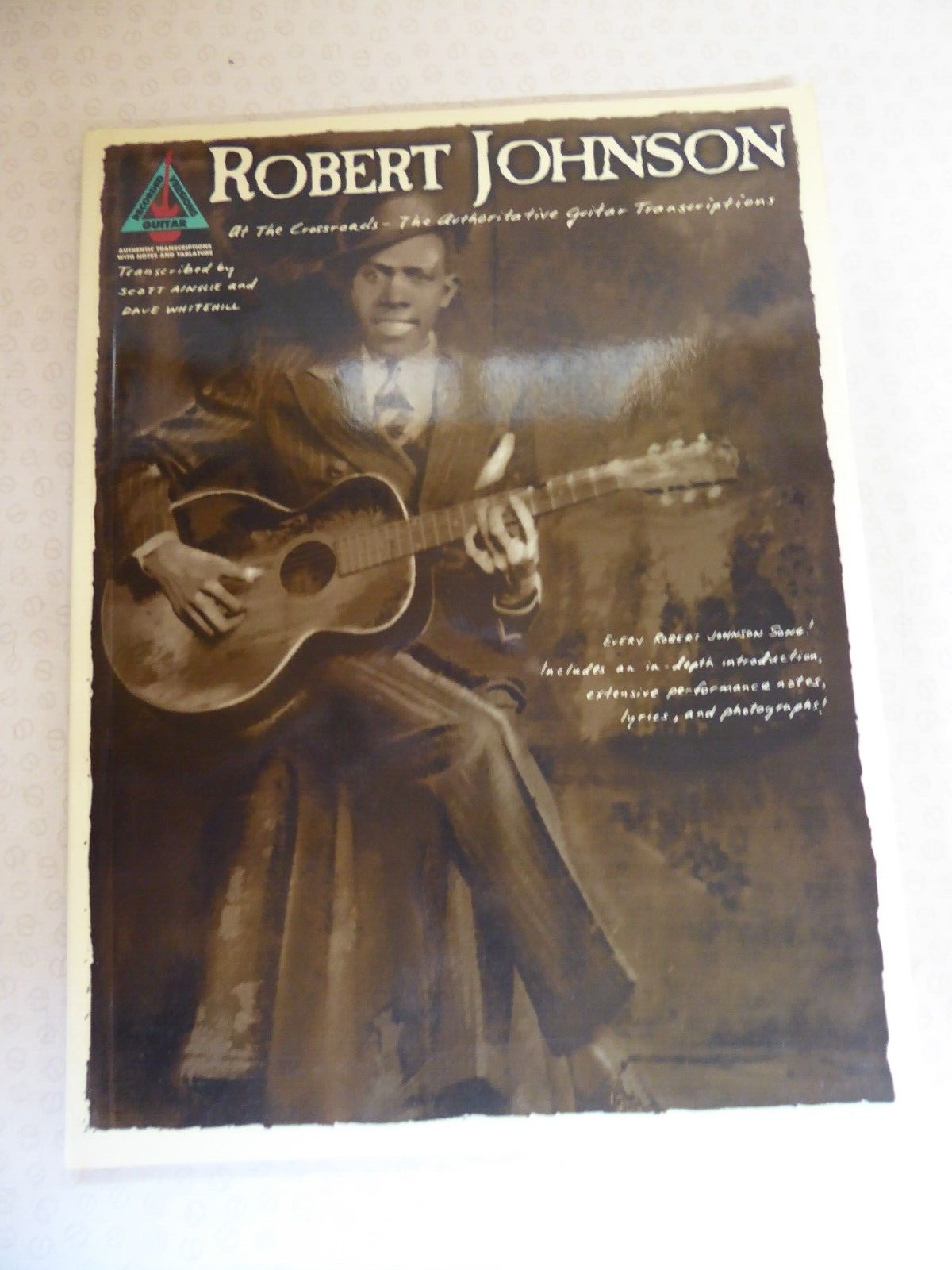 Robert Johnson At The Crossroads Recorded Guitar Versions Music Song Book  1992