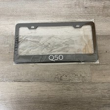 For Infiniti Q50 Black Finish Stainless Steel Metal License Plate Frame For Infiniti Q50 Black Finish Stainless Steel Metal License Plate Frame