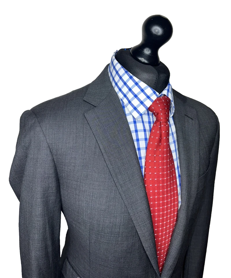 CHAQUETA DE LUJO RALPH LAUREN PÚRPURA LIENZO COMPLETO A MEDIDA A MANO AJUSTE PERSONALIZADO: 40R Foto 2 de 4