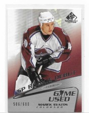 2003-04 SP Game Used Marek Svatos Rookie 506/600 -  Colorado Avalanche