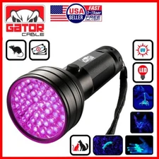 UV Ultraviolet Light 51 LED Flashlight Black Light 395nM Inspection Lamp Torch