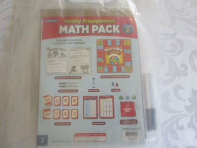 Lakeshore Family Engagement Math Packs. GRADE 2, MATH PACK, NEW