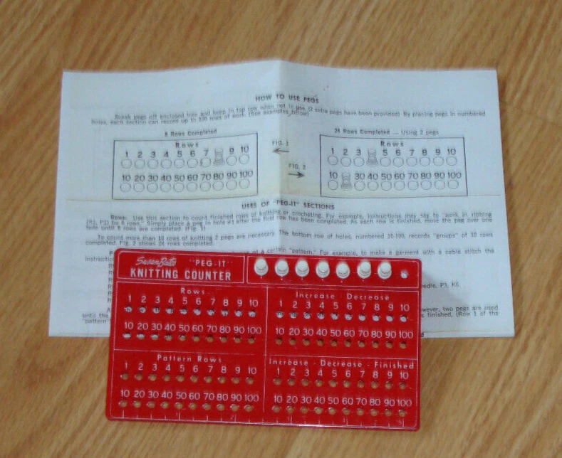 Peg it sale knitting counter