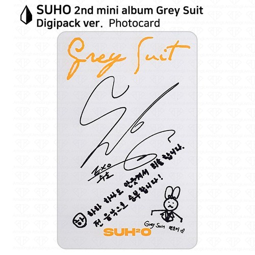 Suho From EXO 2nd Mini Album Grey Suit Official Photocard Photo Card KPOP K-POP - Picture 28 of 42