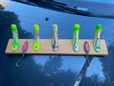 Coat Hat Hanger Fish Wobbler Flat Fishing Bait  Salmon Plugs Lot 7 Lure Cabin