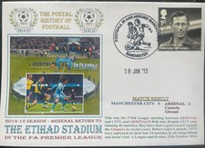 Manchester City v Arsenal 18th Jan 2015 Dawn First Day Cover