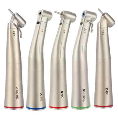 Dental 1:5/20:1/1:4.2 Increasing Red Fiber Optic Straight Contra Angle Handpiece