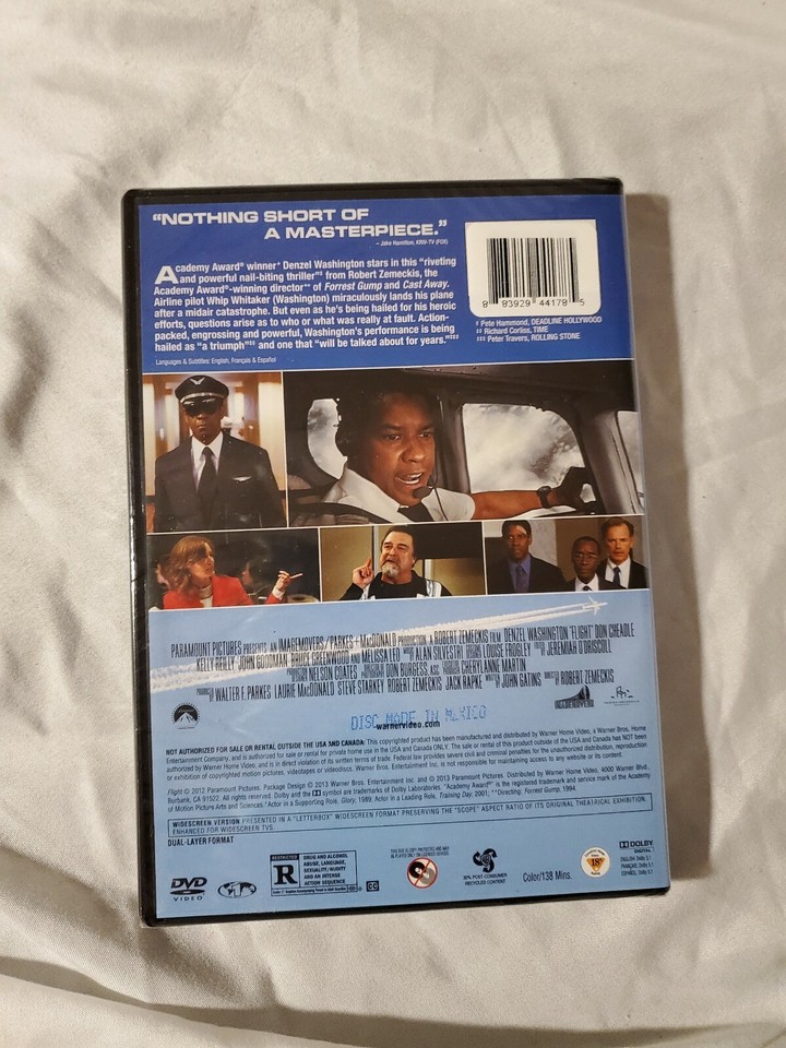 Flight (DVD, 2013) Denzel Washington 883929334520| eBay