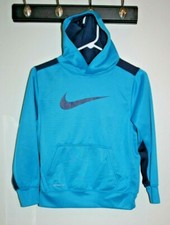 Nike Therma Fit Blue Hoodie size Kids Medium