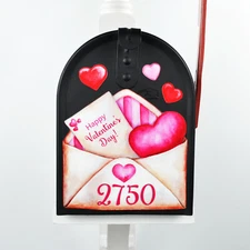 Mailbox Magnet (Partial Cover) Valentine's Day Envelope Happy Valentine's Day
