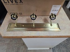 Livex Lighting 17073-01 Birmingham 3 Light 24"W Bathroom Vanity - Antique Brass