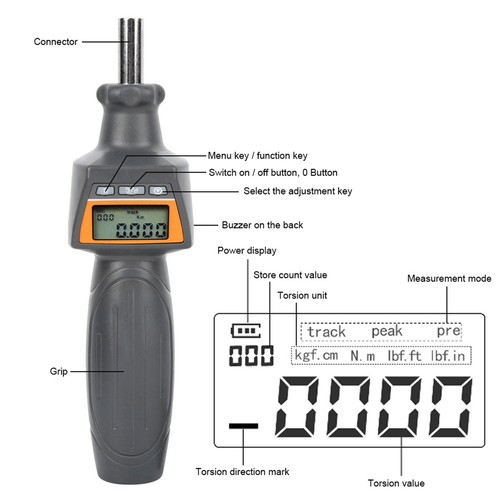 Digital Torsion Driver Screwdriver ZNSR-4 Electronic Dynamometer Wrenches - Picture 15 of 15
